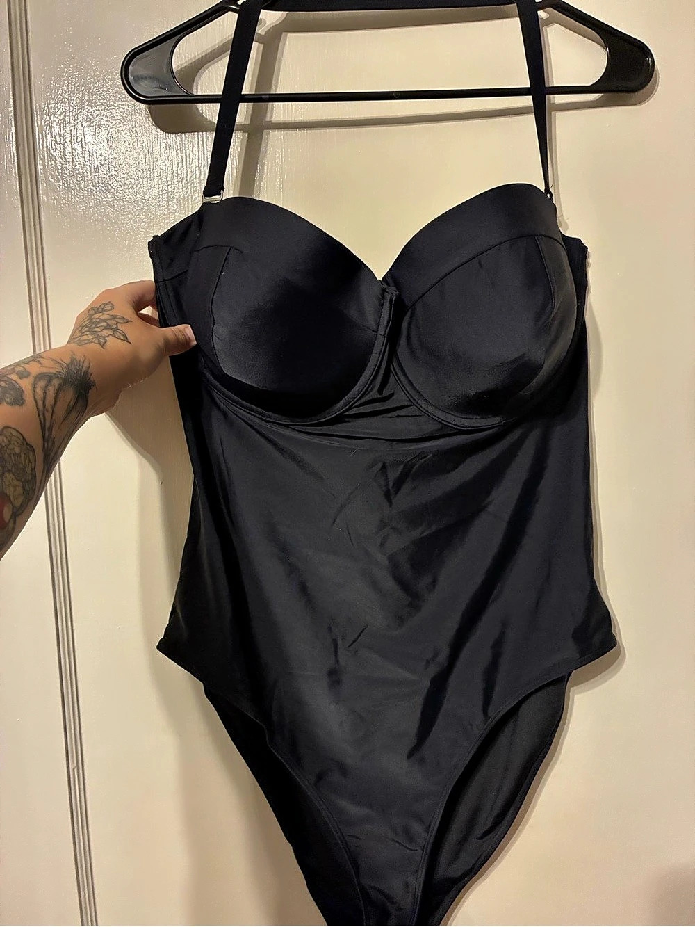 Forever 21 Plus Size One Piece Swimsuit Black